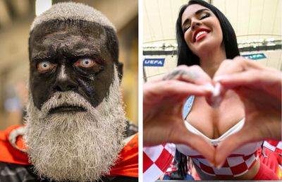 Cele mai tari 20 de imagini de la Euro 2024 » Măști bizare, tribuna din navete de bere, rugăciuni în pădure și decolteul devenit viral