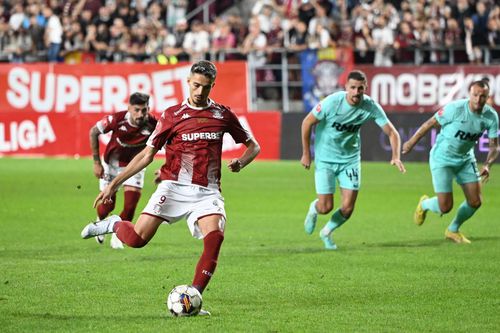 Albion Rrahmani, penalty cu CFR Cluj. Sursă foto: Imago