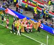 Momente dramatice la Stuttgart » În lacrimi, jucătorii Ungariei au luat targa și au grăbit medicii! Varga, scos de pe teren cu un paravan din pături. Are fractură de pomete și comoție