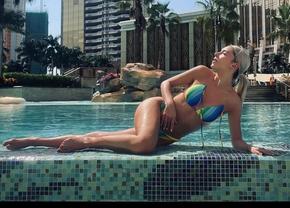 Bernadette Szocs a ales litoralul pentru a uita de eliminarea de la Star Contender Ljubljana » Apariție incendiară a frumoasei sportive pe plajă