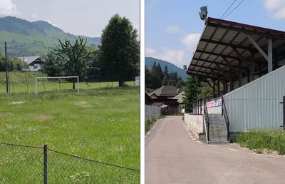 Cum arată azi stadionul din România unde Rapid suferea un eșec istoric în 2015 » Decorul e feeric, buruienile sunt cât vestiarul