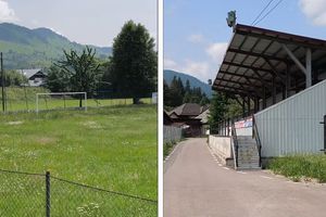 Cum arată azi stadionul din România unde Rapid suferea un eșec istoric în 2015 » Decorul e feeric, buruienile sunt cât vestiarul