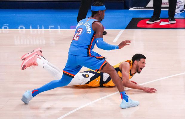 Lecție de fair-play în finala NBA » Shai Gilgeous-Alexander, despre accidentarea lui Tyrese Haliburton: „Mi se rupe inima, mă rog pentru el”