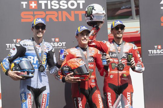 Alex Marquez, Marc Marquez și Francesco Bagnaia (de la stânga la dreapta) / FOTO: GettyImages