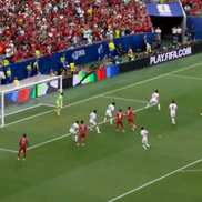 Cristiano Ronaldo, gol în Portugalia - Uzbekistan / FOTO: Captură @Antena 1