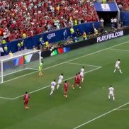 Cristiano Ronaldo, gol în Portugalia - Uzbekistan / FOTO: Captură @Antena 1