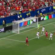 Cristiano Ronaldo, gol în Portugalia - Uzbekistan / FOTO: Captură @Antena 1