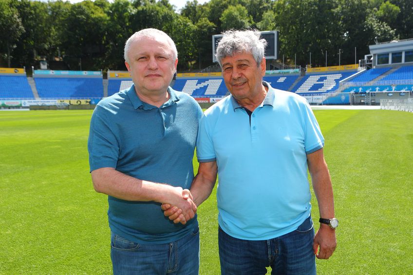 Igor Surkis și Mircea Lucescu FOTO: fcdynamo.kiev.ua