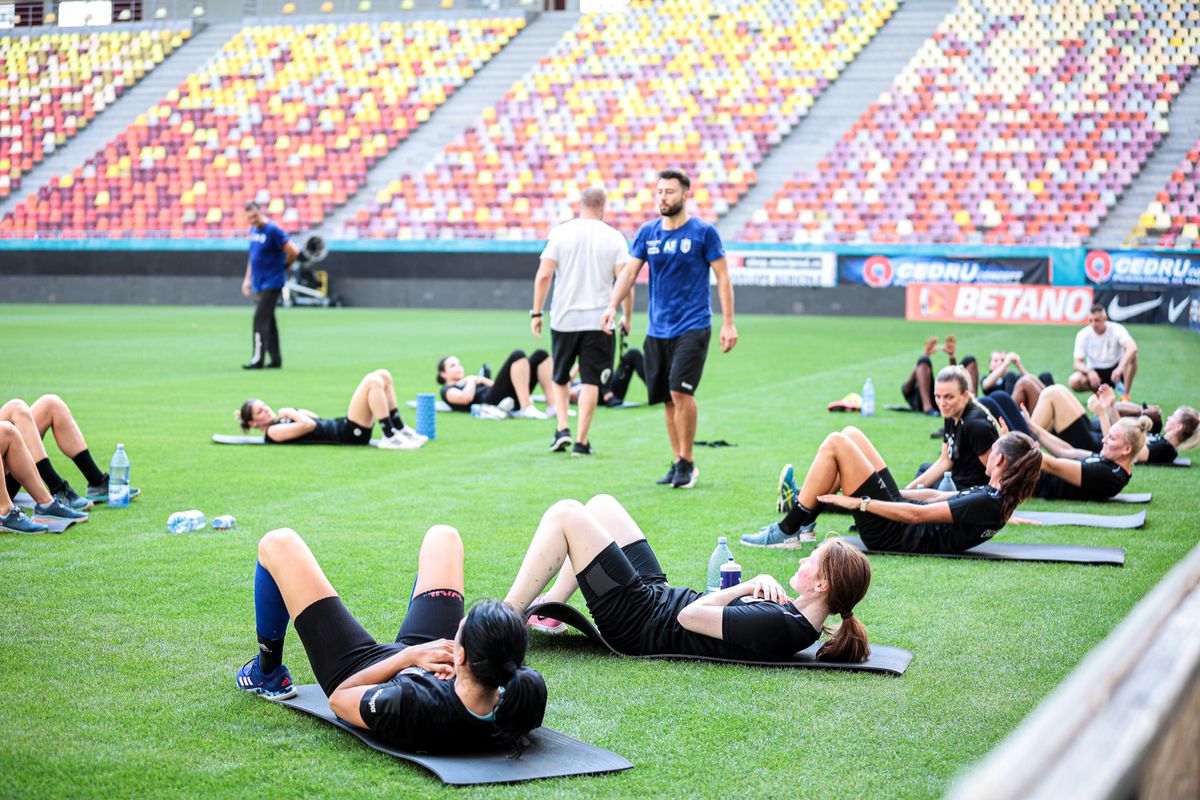 CSM București, antrenament pe Arena Națională