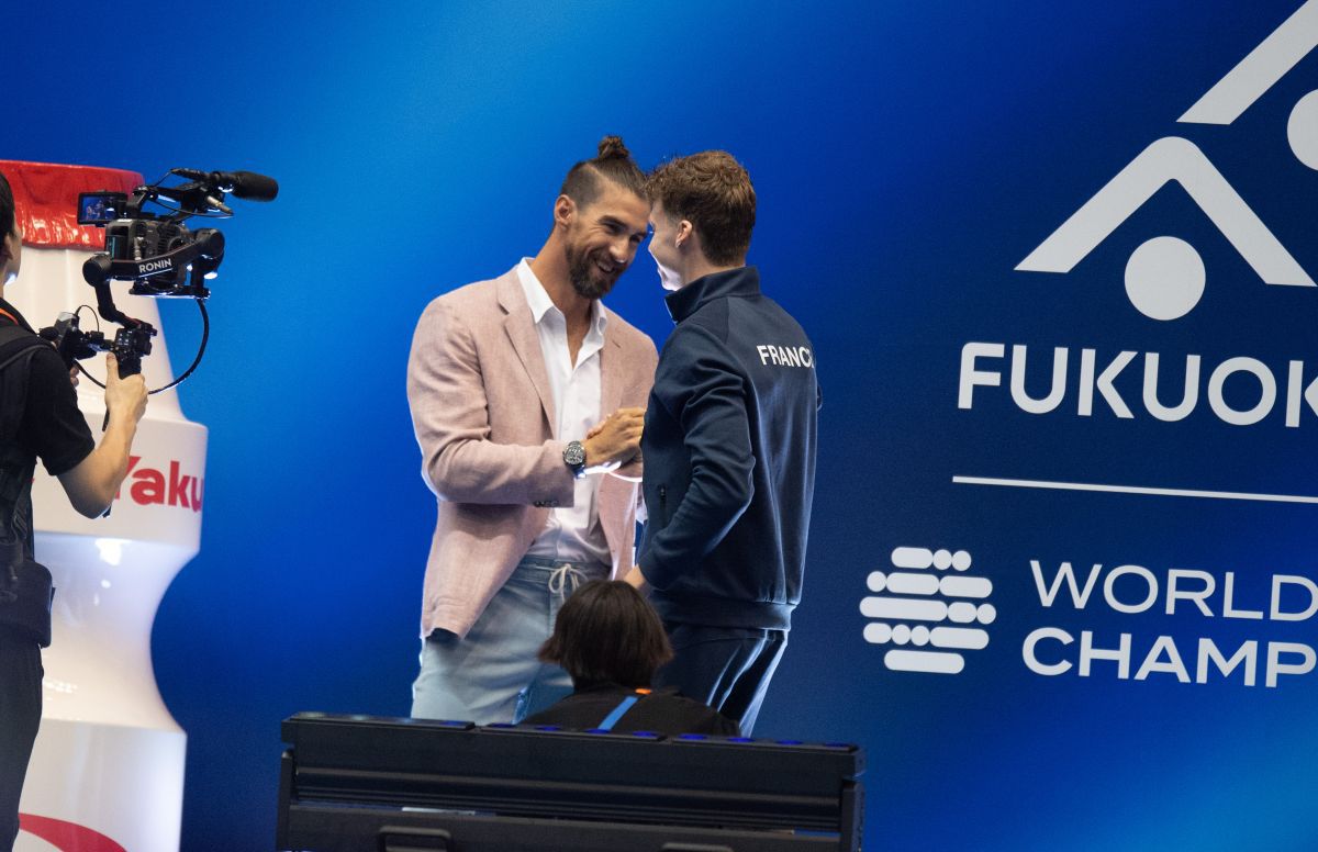 Leon Marchand a bătut recordul lui Phelps / FOTO: Raed Krishan (GSP.ro)