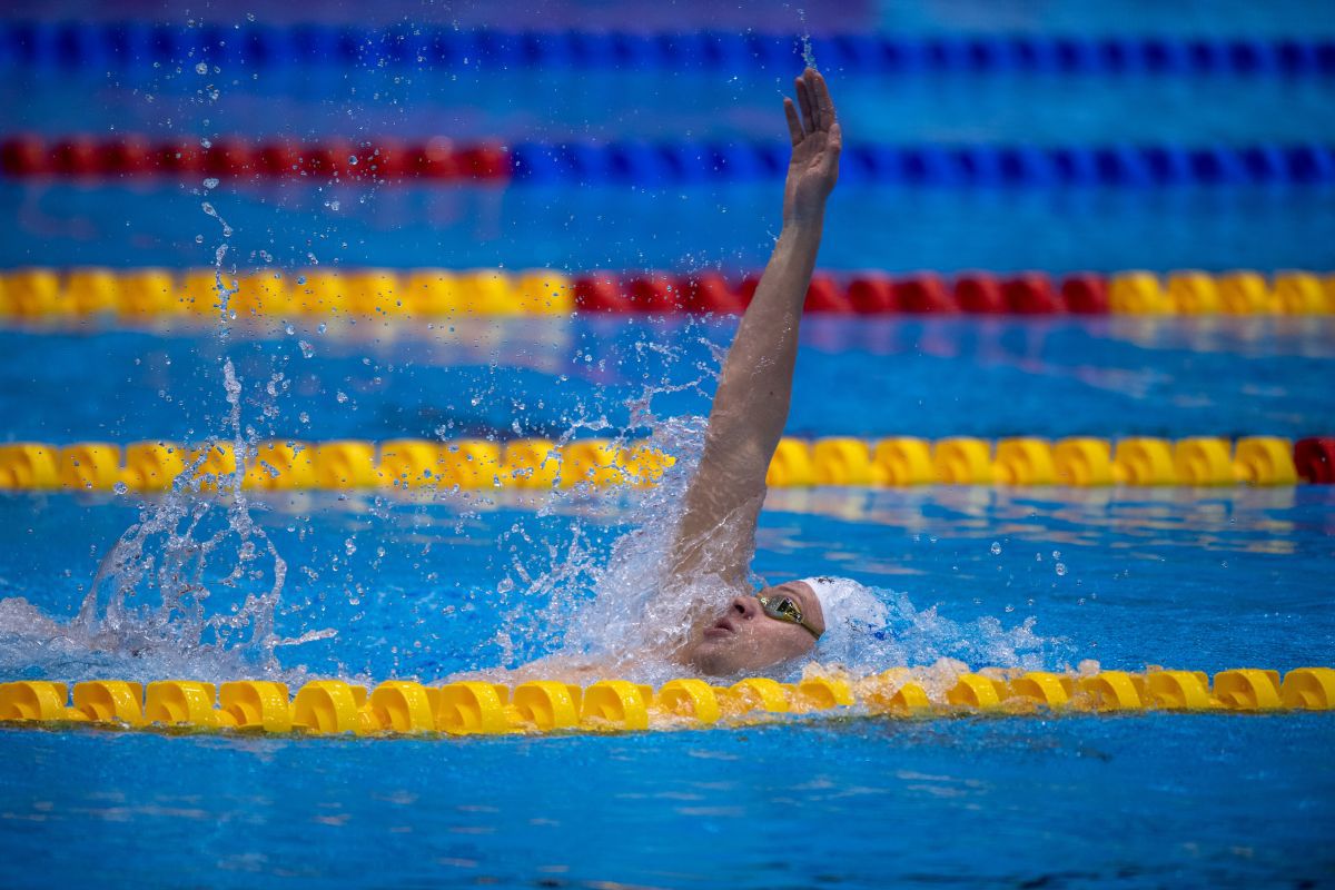 Leon Marchand a bătut recordul lui Phelps / FOTO: Raed Krishan (GSP.ro)