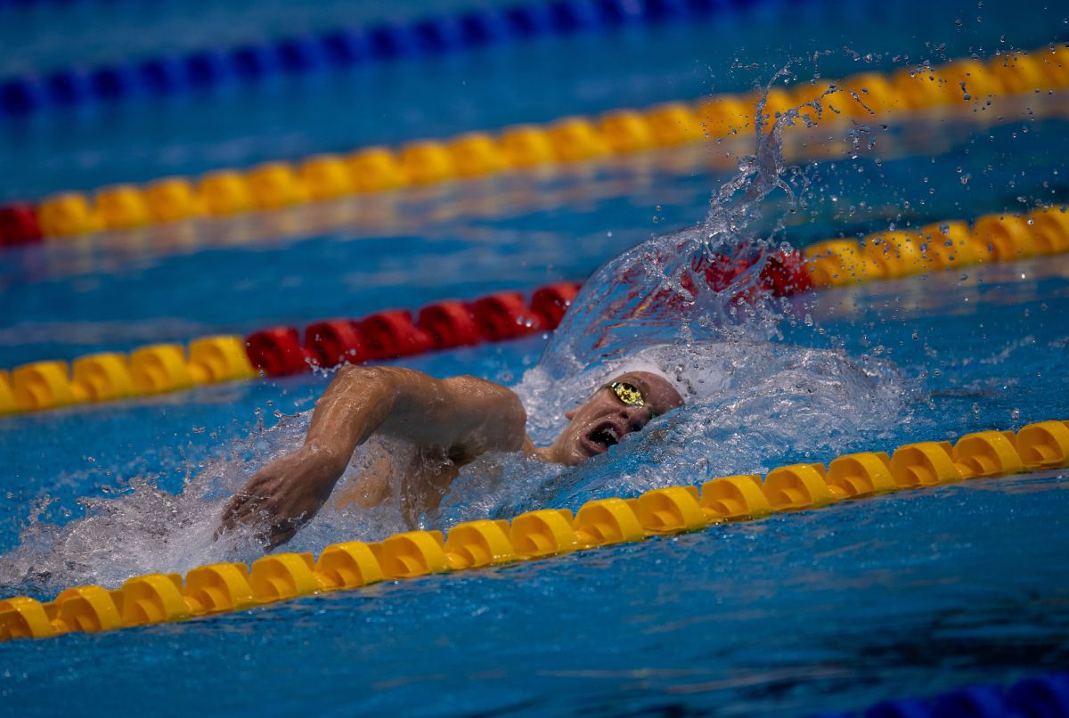 Leon Marchand a bătut recordul lui Phelps / FOTO: Raed Krishan (GSP.ro)