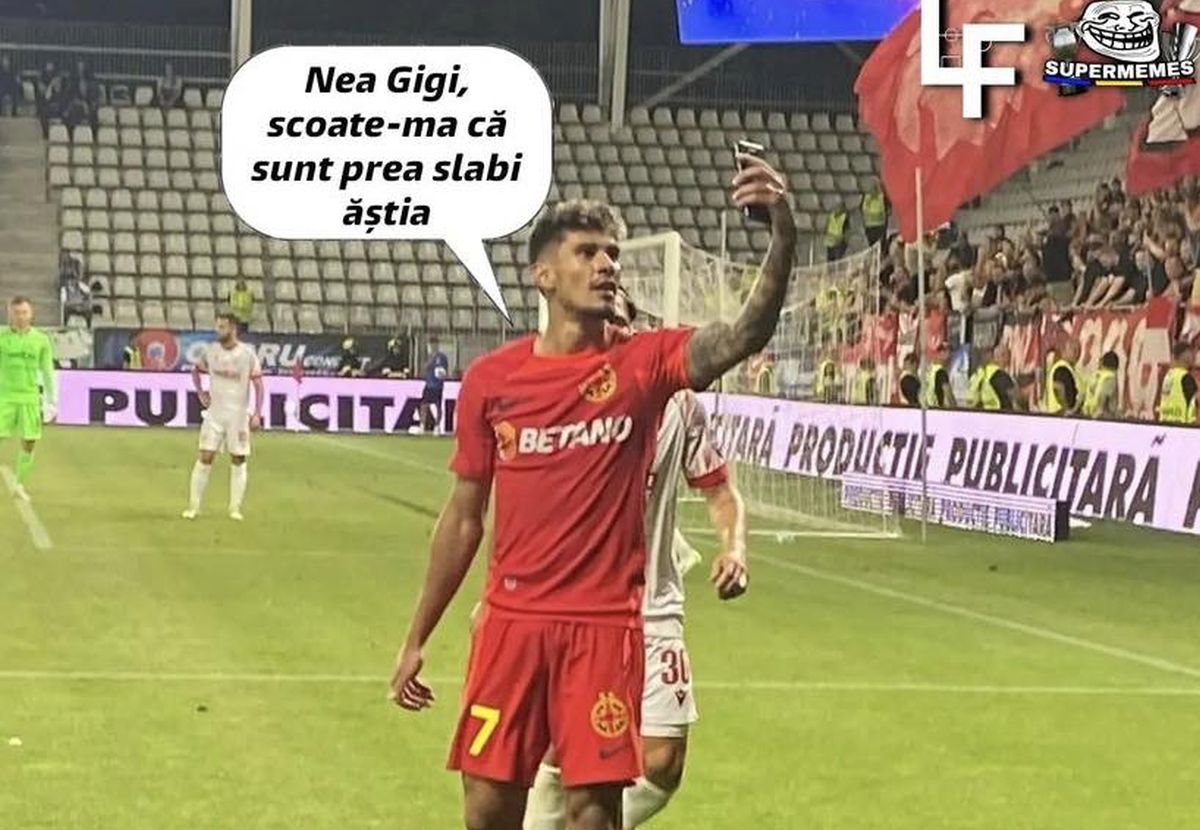Start la robinetul cu ironii! Cele mai tari meme-uri după FCSB - Dinamo
