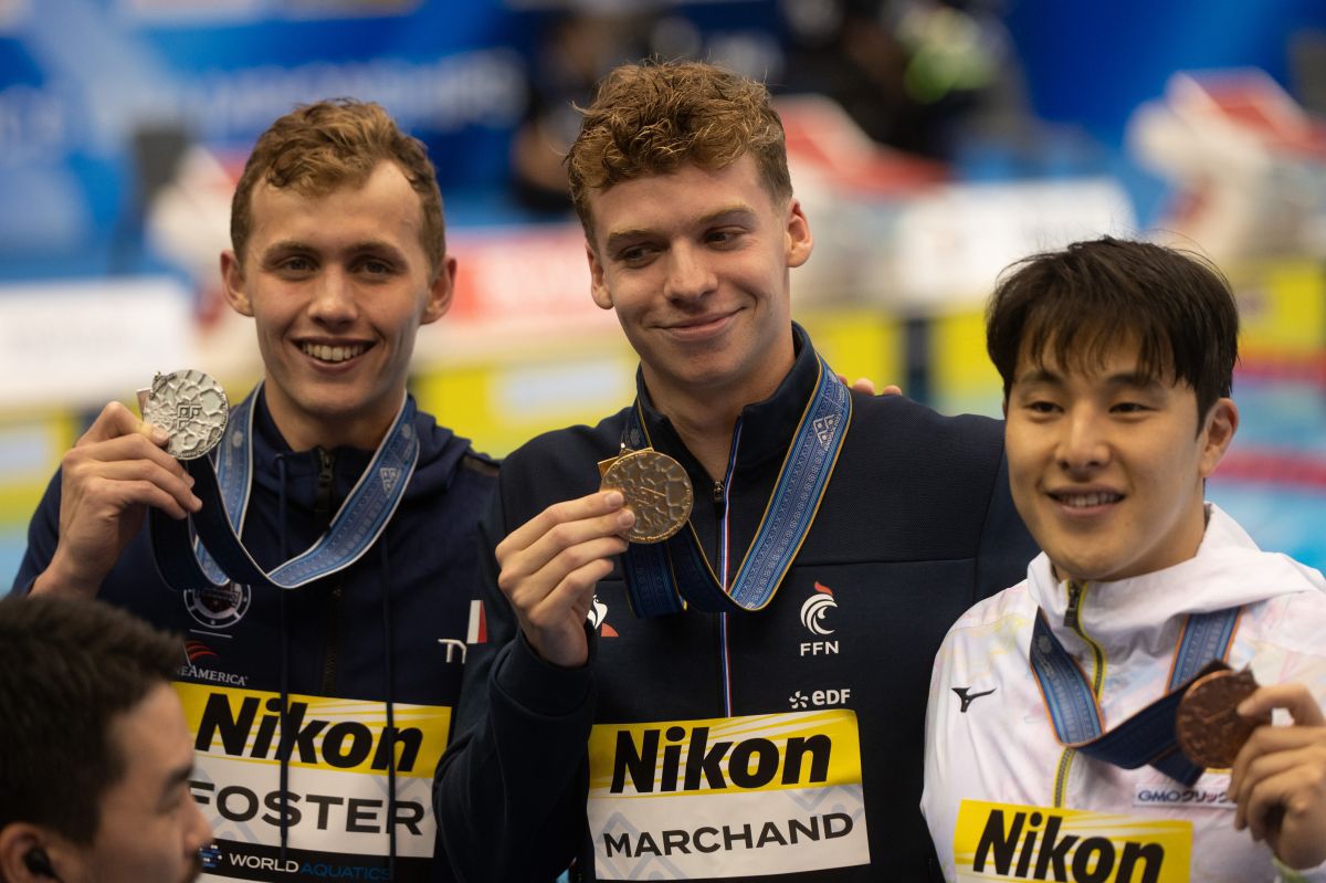 Leon Marchand a bătut recordul lui Phelps / FOTO: Raed Krishan (GSP.ro)