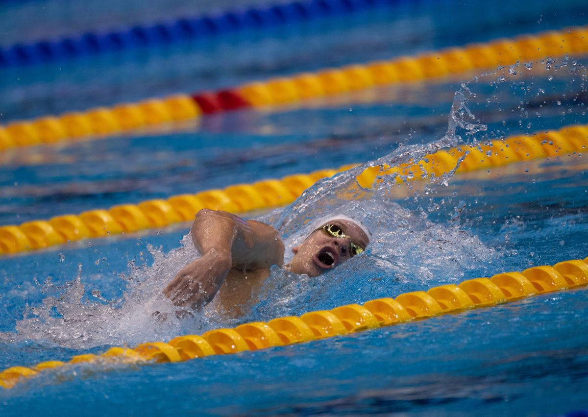 Leon Marchand a bătut recordul lui Phelps / FOTO: Raed Krishan (GSP.ro)