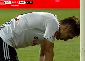 Autogol cum rar se vede în fotbal: Bogdan Vătăjelu a comis-o în U Cluj - Rapid