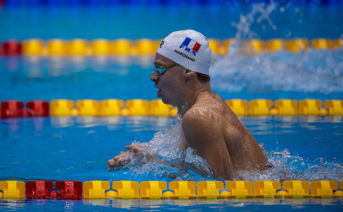 Leon Marchand a bătut recordul lui Phelps / FOTO: Raed Krishan (GSP.ro)