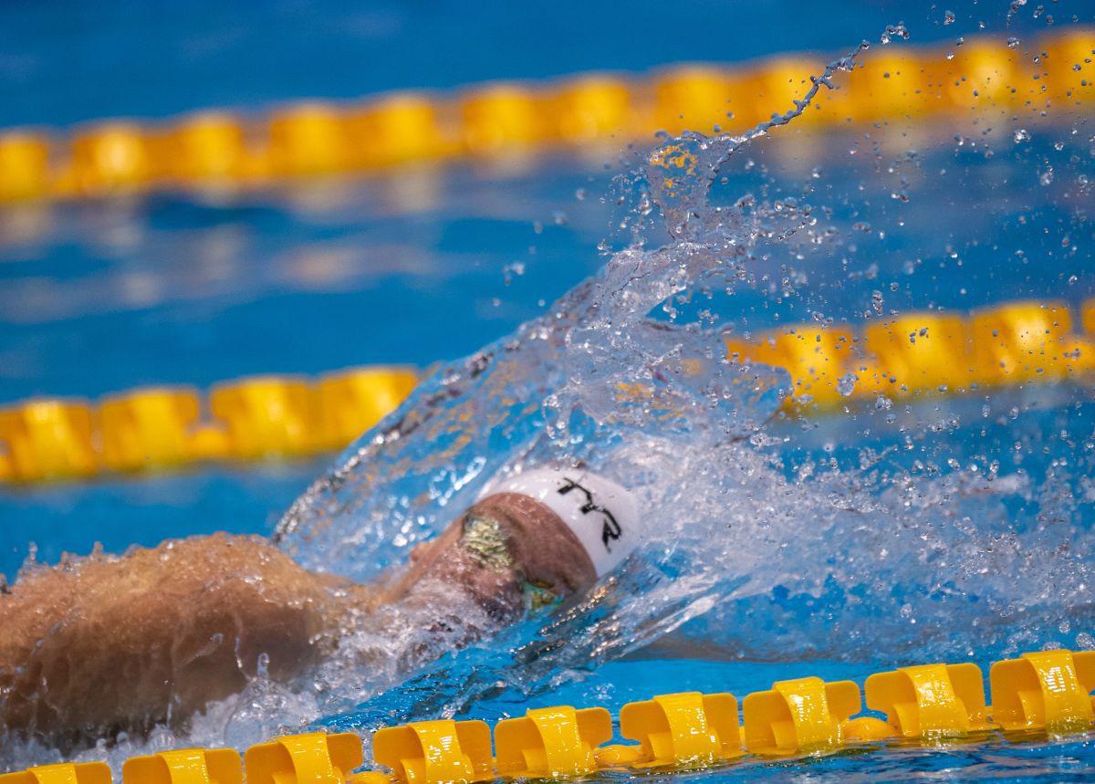 Leon Marchand a bătut recordul lui Phelps / FOTO: Raed Krishan (GSP.ro)