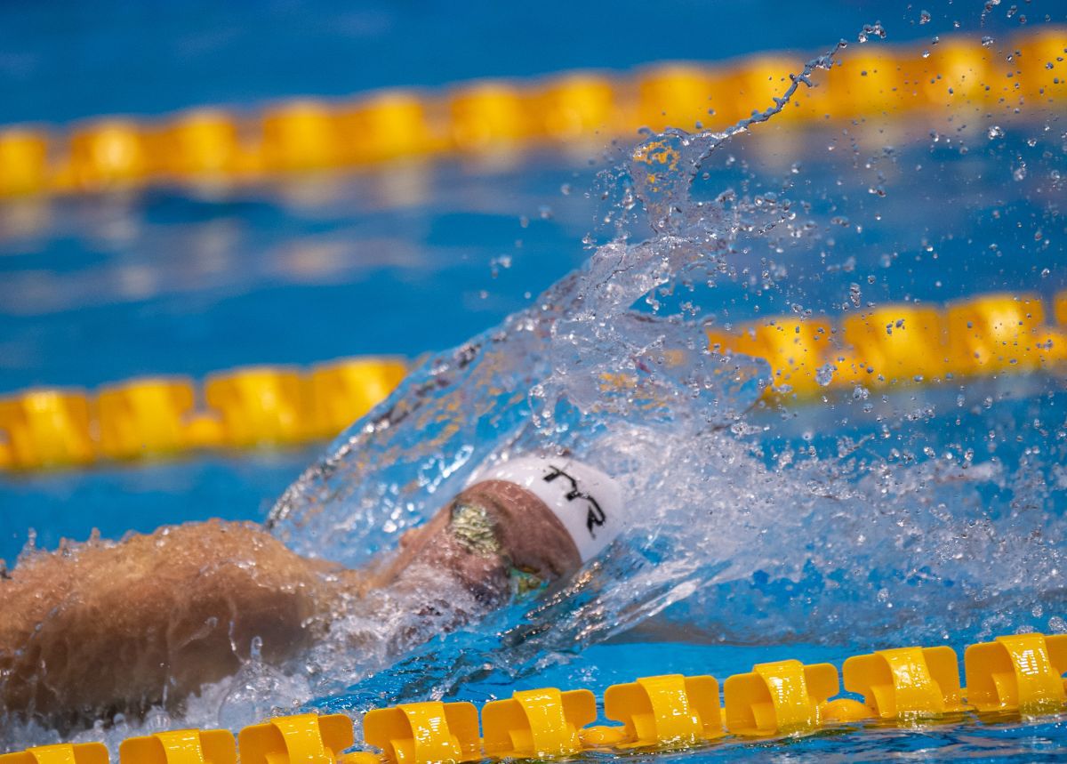 Leon Marchand a bătut recordul lui Phelps / FOTO: Raed Krishan (GSP.ro)