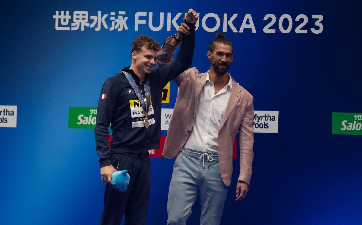 Leon Marchand a bătut recordul lui Phelps / FOTO: Raed Krishan (GSP.ro)