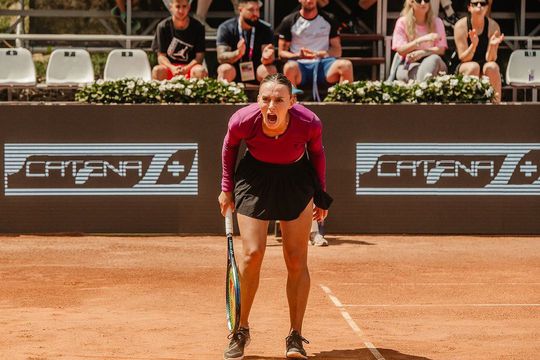 Ana Bogdan, moment de descătușare Foto BCR Iasi Open