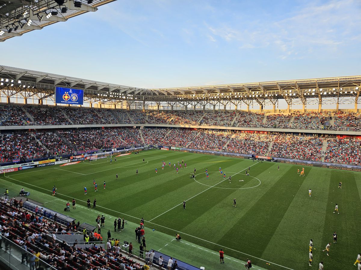 FCSB - Maccabi Tel Aviv, imagini de la încălzire