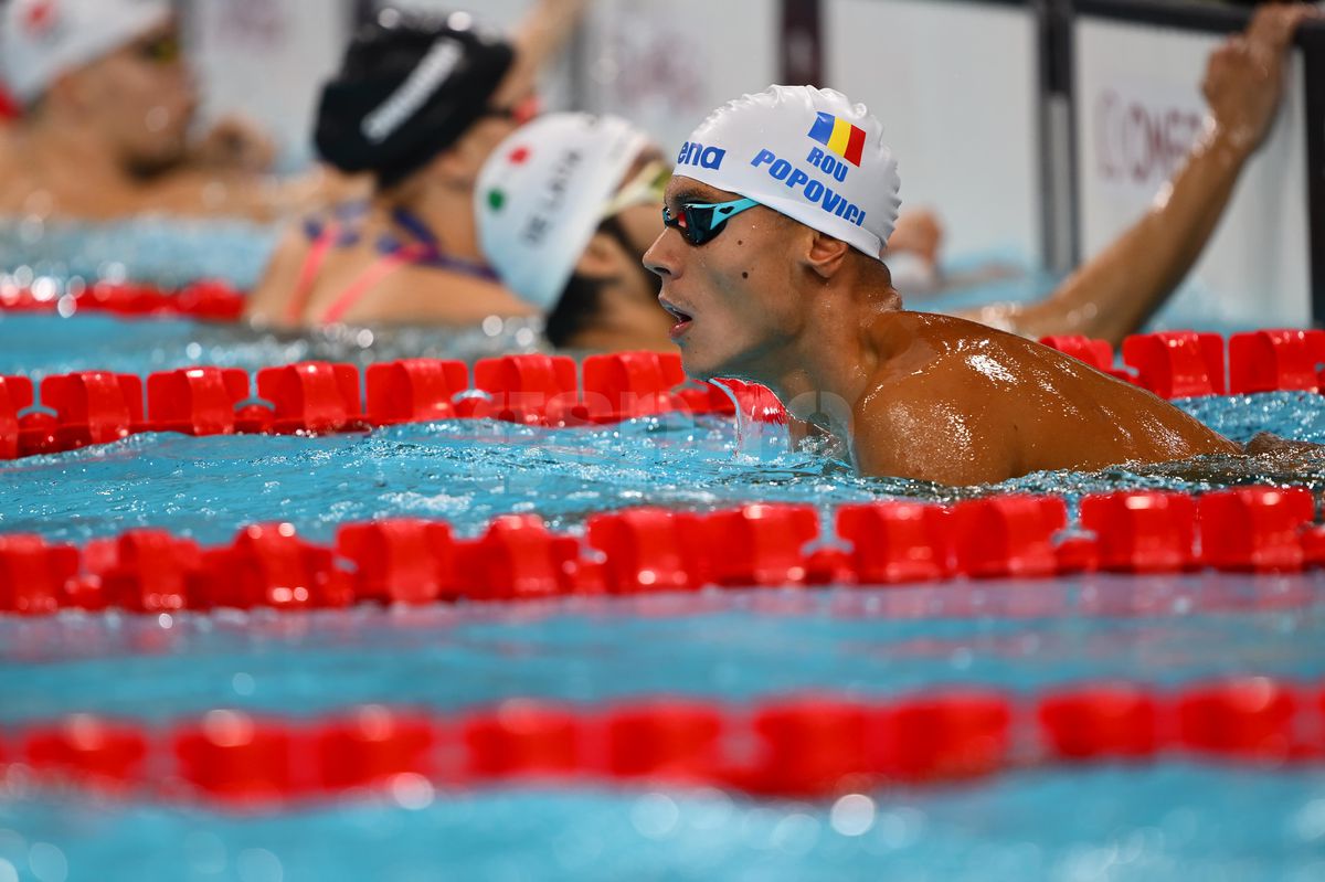 David Popovici - primul antrenament la Paris, 23 iulie