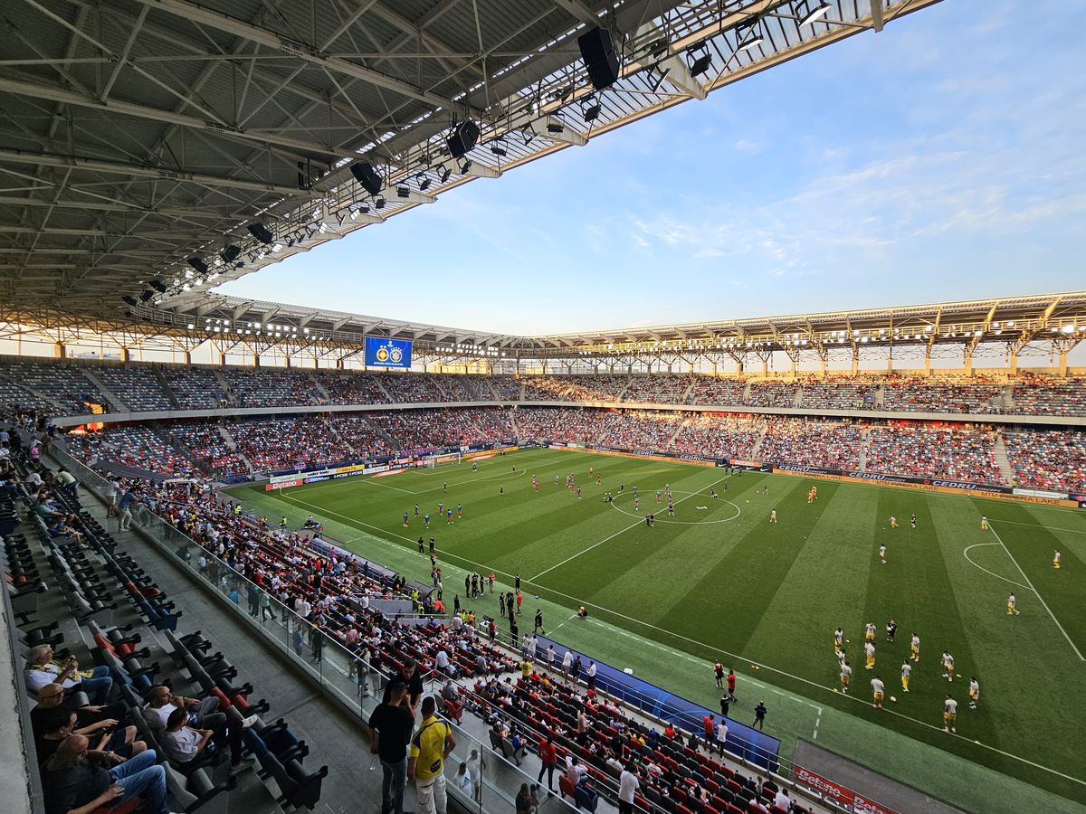 FCSB - Maccabi Tel Aviv, imagini de la încălzire