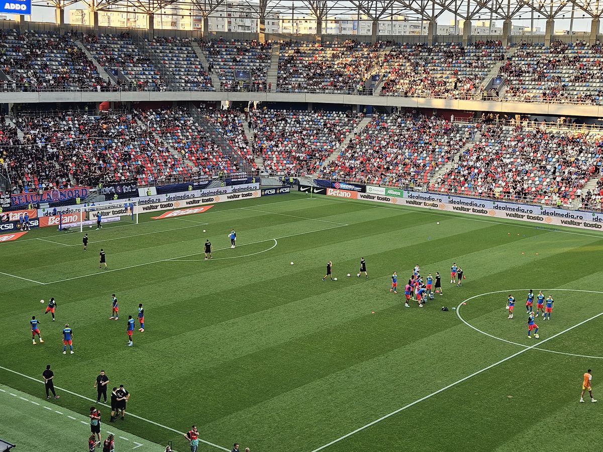 FCSB - Maccabi Tel Aviv, imagini de la încălzire