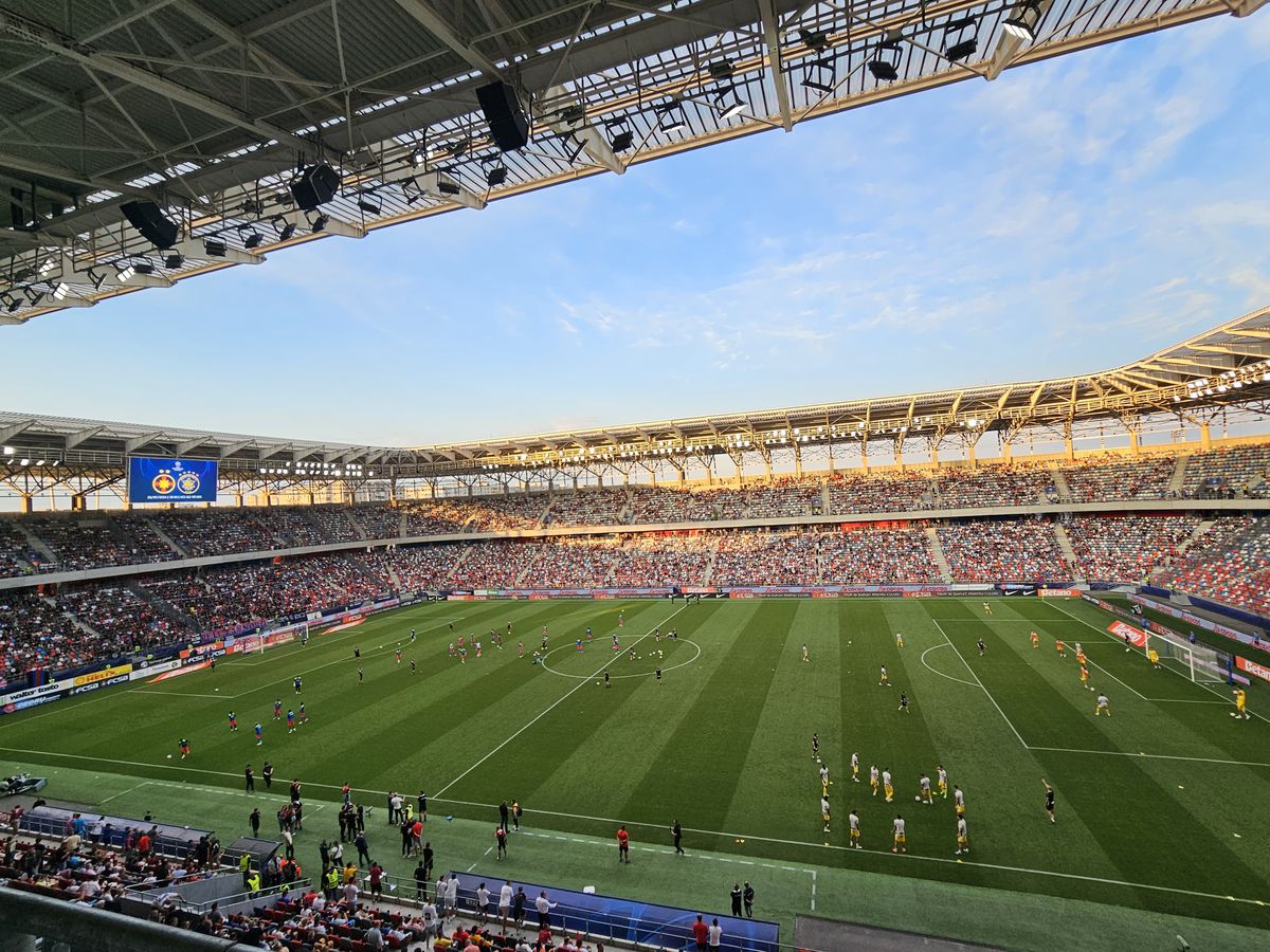 FCSB - Maccabi Tel Aviv, imagini de la încălzire