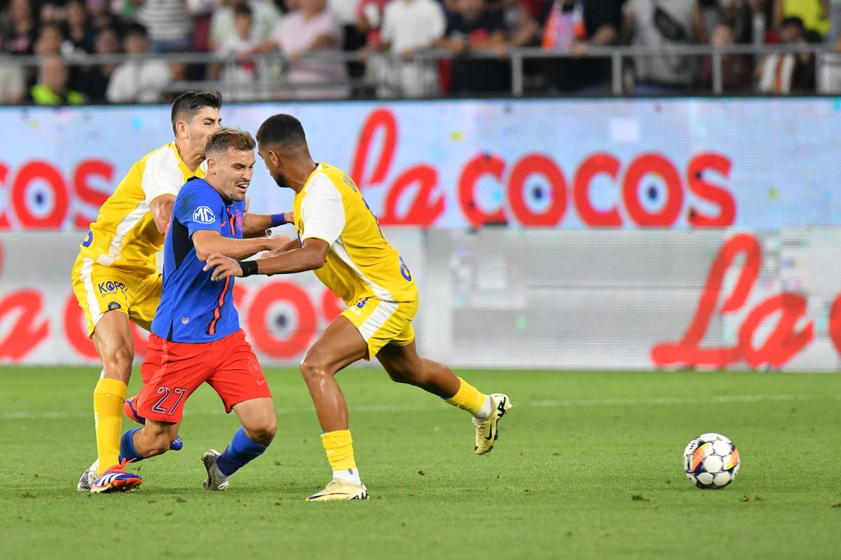 Pe cine a remarcat Elias Charalambous în FCSB - Maccabi Tel Aviv