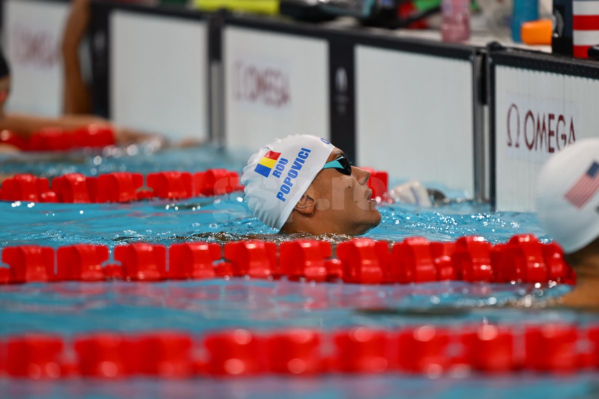 David Popovici - primul antrenament la Paris, 23 iulie