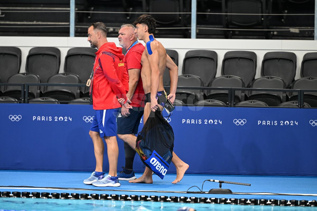 David Popovici la primul antrenament în La Defense Arena! GSP a surprins imaginile EXCLUSIVE cu campionul nostru