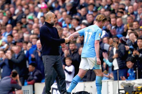 Pep Guardiola și Kevin De Bruyne, foto: Imago Images