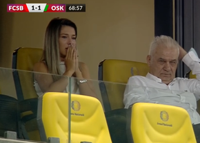 Sora lui Edi Iordănescu a trăit la intensitate maximă meciul! Cum a fost surprinsă în tribune