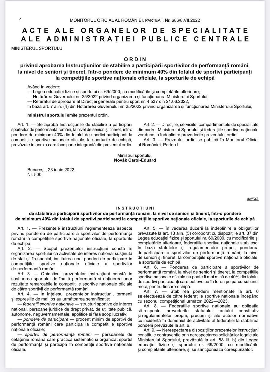 Rapid și CSM București au ignorat ordinul lui Novak » Cât sunt nevoite să plătească cele două echipe