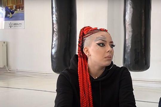 Alexandra, fiica lui Cătălin Zmărăndescu. Foto: Captură YouTube