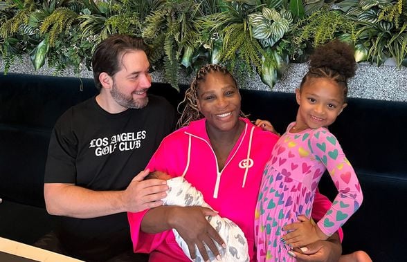Serena Williams, mamă pentru a doua oară! » A născut o fetiță, numită Adira River