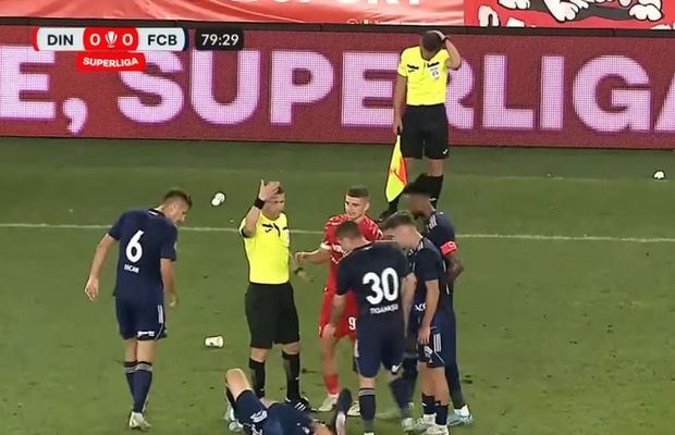 GSP a întrebat Jandarmeria despre incidentul în care un fan dinamovist l-a lovit pe asistent cu un pahar. Răspunsul a venit după o săptămână și e halucinant: „N-am observat, n-am fost sesizați...”