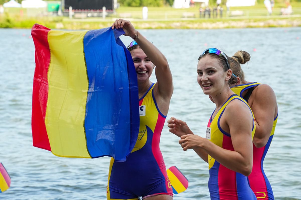 AUR pentru România la Campionatele Mondiale de Canotaj U23: fetele din barca de 4 vâsle au triumfat în Canada!