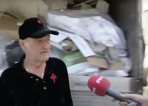Gigi Becali, derapaj când a văzut mașina de gunoi în fața Palatului: „Hai, Coldea, treci!”