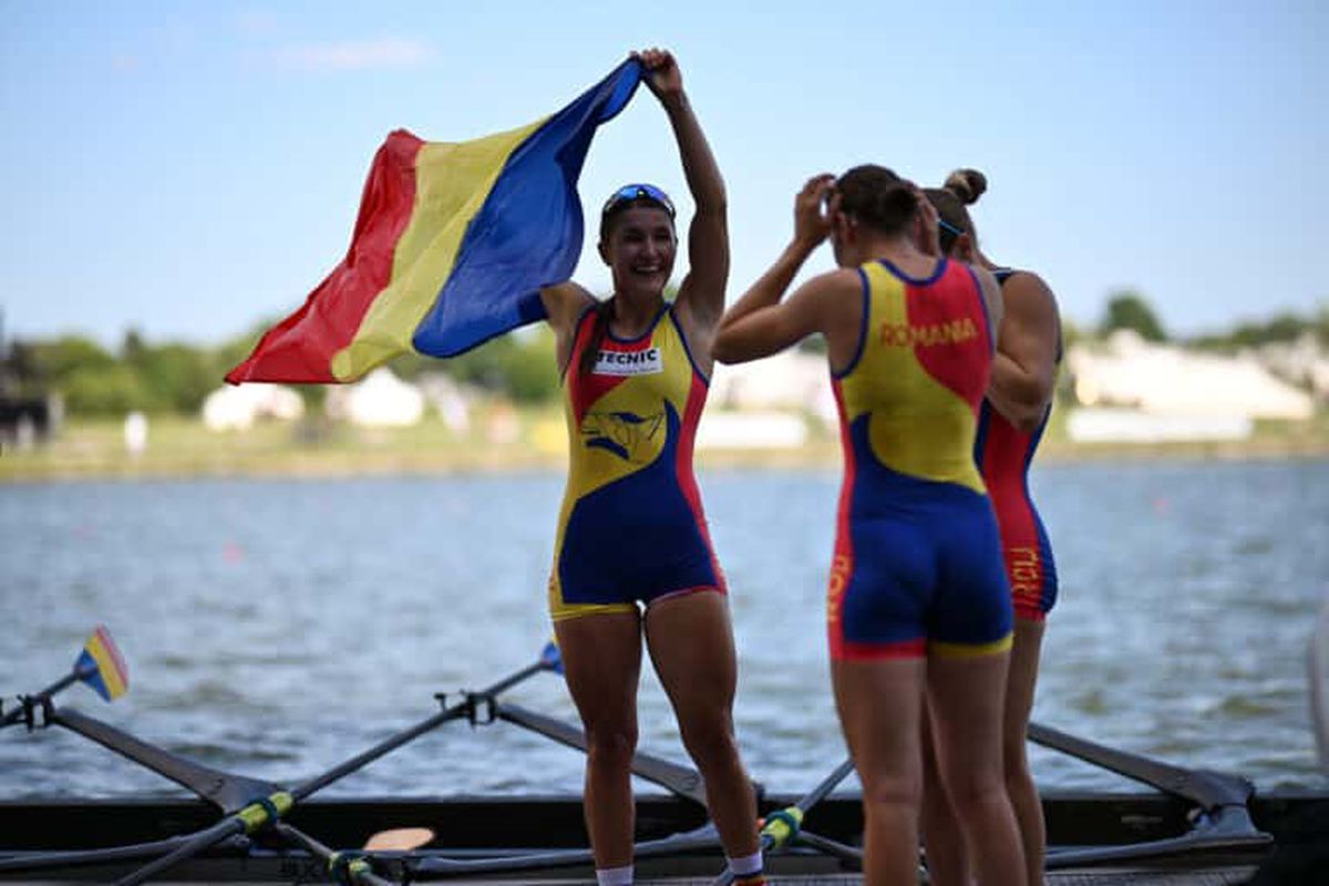 AUR pentru România la Campionatele Mondiale de Canotaj U23: fetele din barca de 4 vâsle au triumfat în Canada!