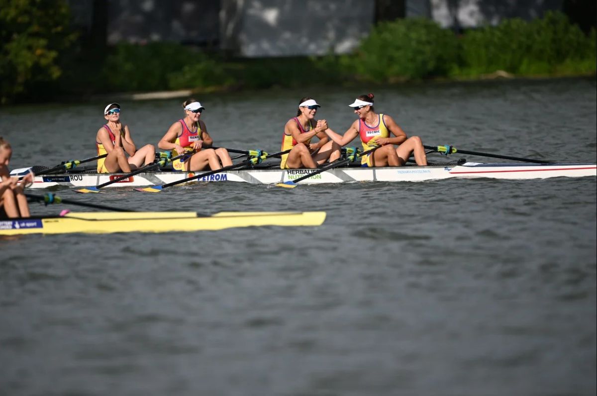 AUR pentru România la Campionatele Mondiale de Canotaj U23: fetele din barca de 4 vâsle au triumfat în Canada!