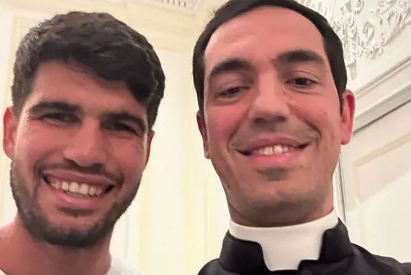 Carlos Alcaraz, vizită surpriză înainte de startul US Open. Foto: Instagram @bernaldasport