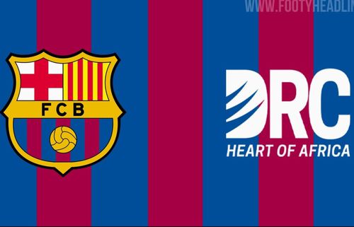 Începând din acest sezon și până în 2029, Barcelona va promova imaginea statului Congo pe tricourile blaugrana / Foto: Footyheadline.com