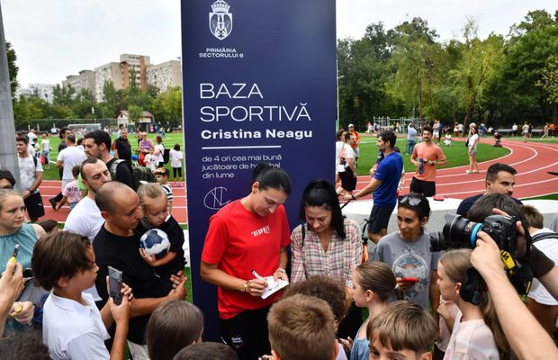 Imagini cu baza sportivă „Cristina Neagu”, inaugurată în Sectorul 6: „Mi-aș fi dorit să am aproape de casă o astfel de bază”