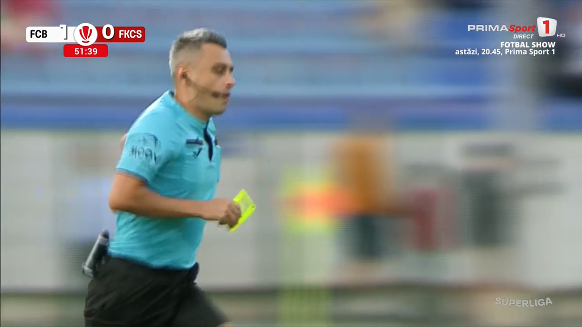 Horațiu Feșnic și-a uitat cartonașele la vestiar