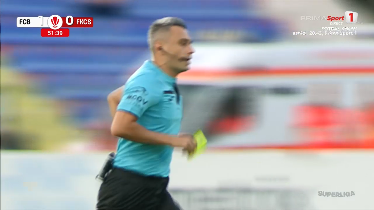 Horațiu Feșnic a uitat cartonașele la vestiare. La propriu! Moment stânjenitor în timpul meciului Botoșani - Csikszereda