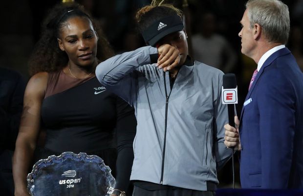 Finala de la US Open în care o tânără de 20 de ani și-a învins idolul, dar controversa a acaparat prim-planul » Între lacrimile lui Osaka și furia Serenei