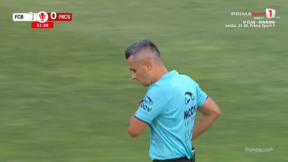 Horațiu Feșnic și-a uitat cartonașele la vestiar